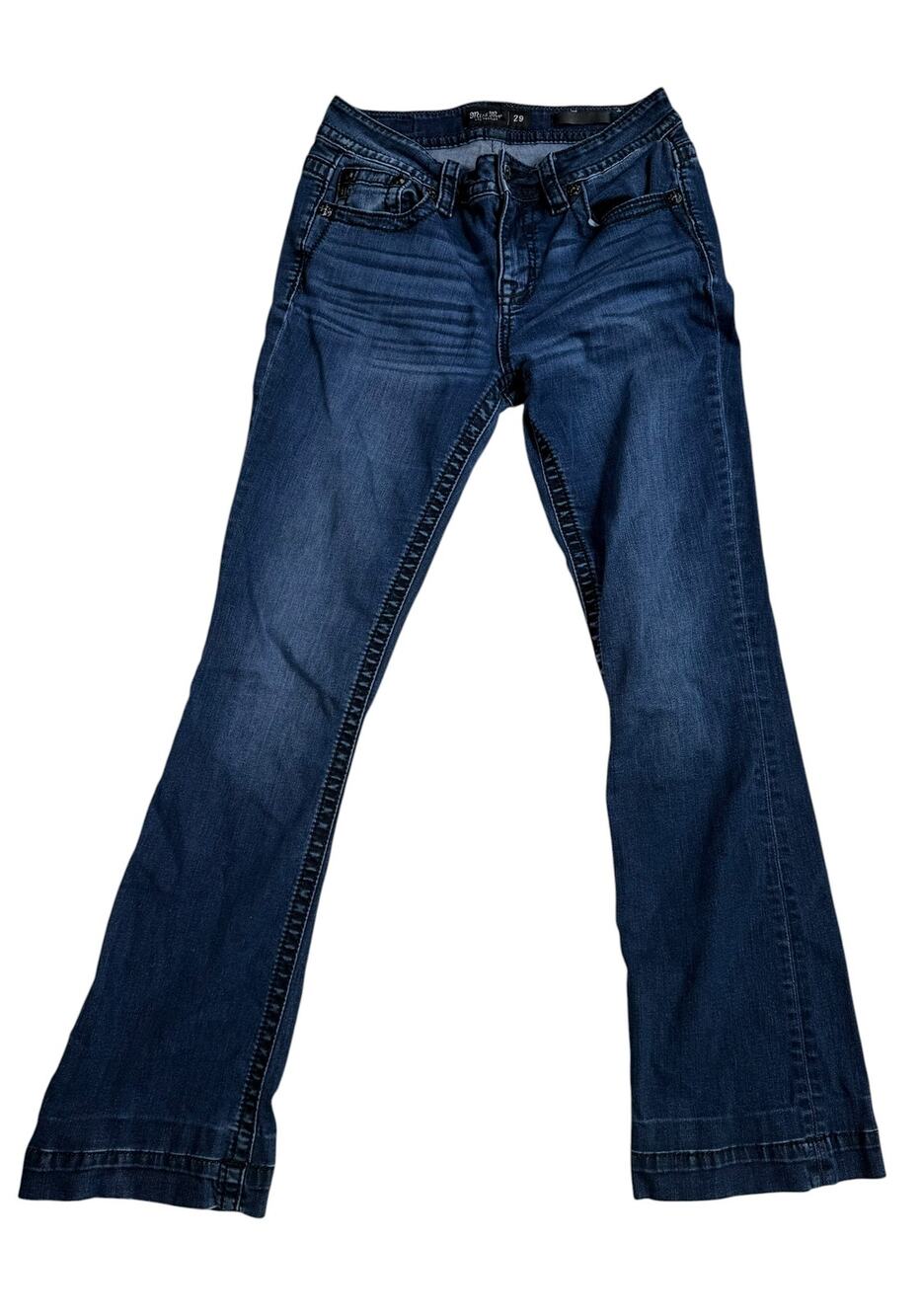 MISS ME Jeans size 29 Mid Rise Bootcut Dark Wash